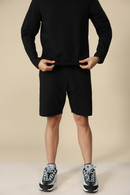 Carbontree Organic Cotton Men Carbon Black Lounge Shorts