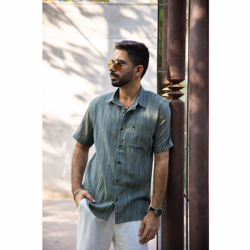 Forest Green Khadi Shirt