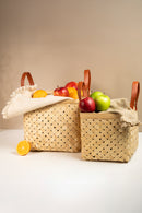 GreenKraft Eira Handcrafted Bamboo Basket - Set of 2