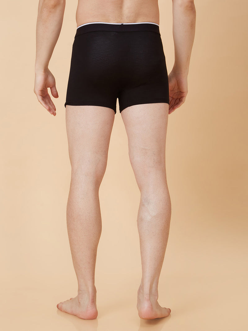 Roar for Good Black Underwear for Men | Made from Bamboo Trunks| Softer than Cotton | Anti odour | No-Marks waistband