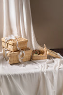 GreenKraft Mira Handcrafted Bamboo Square Box - Set of 3