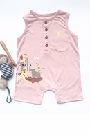 Momokos - 100% Organic Cotton Zoo Crew Explorer Romper