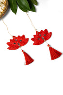 GreenKraft Lotus Handcrafted Bamboo Hanging - Set of 4