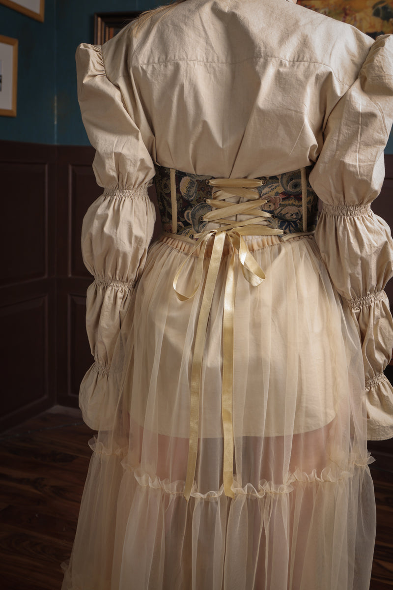 Label Muslin Golden Veil