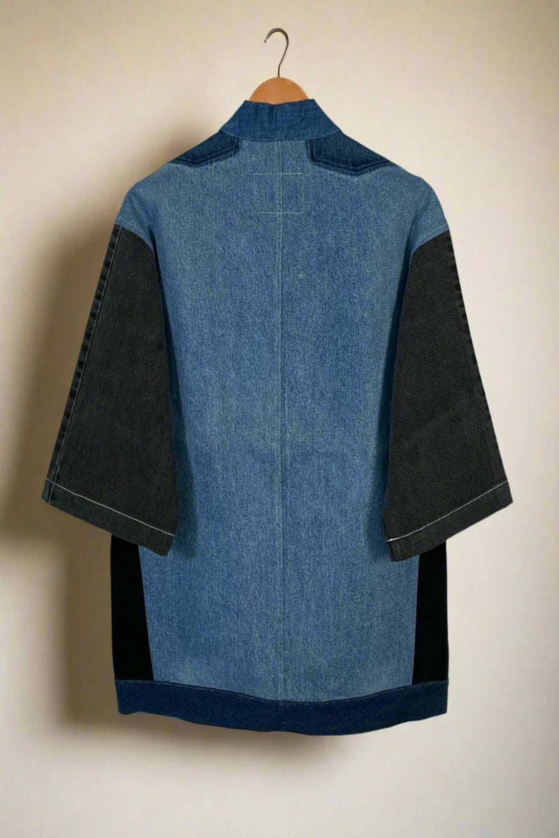 Un Denim - 100% Cotton Unisex Upcycled Denim Kimono Jacket | 221