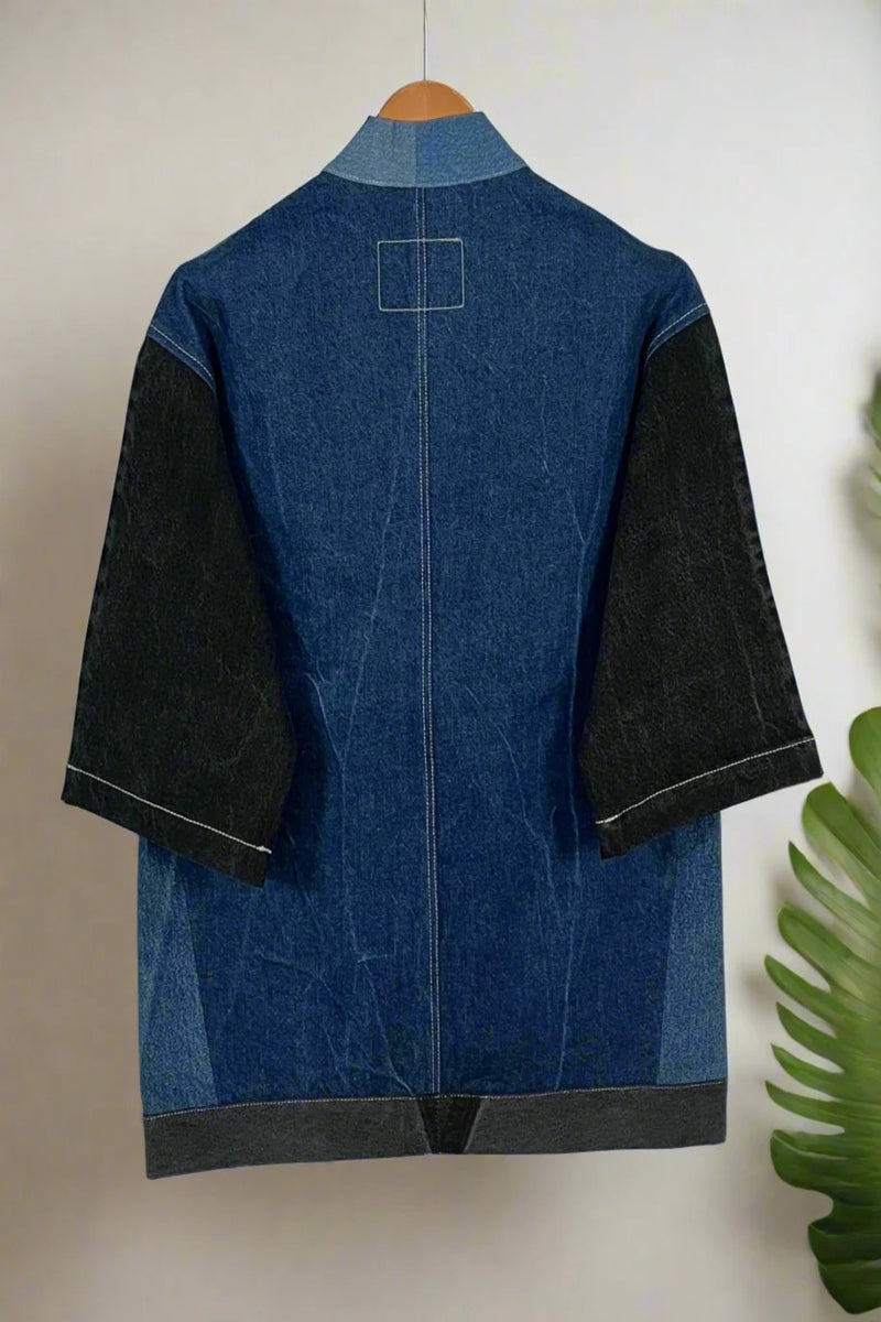 Un Denim - 100% Cotton Unisex Upcycled Denim Kimono Jacket | 224