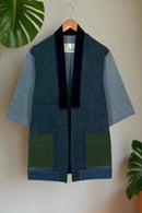 Un Denim - 100% Cotton Unisex Upcycled Denim Kimono Jacket | 225