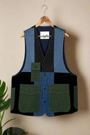 Un Denim - 100% Cotton Unisex Upcycled Denim Gilet Jacket | G148