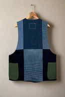 Un Denim - 100% Cotton Unisex Upcycled Denim Gilet Jacket | G156