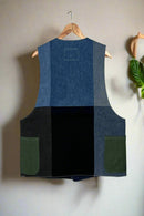 Un Denim - 100% Cotton Unisex Upcycled Denim Gilet Jacket | G159