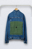 Un Denim - Air Force Indigo Backpack Denim Jacket