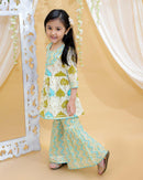 Kid’s Girls Pure Cotton Jaipur Block Printed Indian Ethnic Festive Party Wear Suit Sets