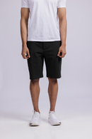Carbontree Organic Cotton Men Carbon Black Casual Chino Shorts