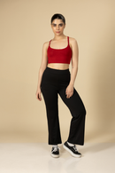 Carbontree Women Bold Red Bamboo Strappy Top