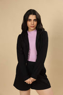 Carbontree Organic Cotton Women Carbon Black Cropped Carbon Hoodie