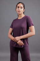 Carbontree Women Plum Bamboo Tee