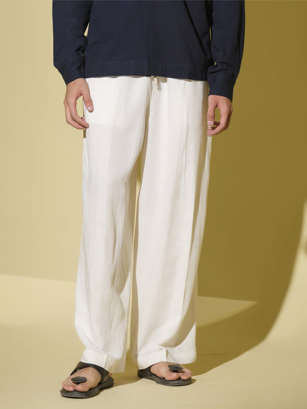 Vasudhaa Vastrram Shuddhavasa - Men'S Sustainable  Linen And Bamboo Relax Pant