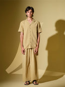 Vasudhaa Vastrram Antaratma - Men'S Organic Dyed Linen And Bamboo Co-Ord Set