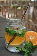 Almitra Sustainables Reusable Copper Straw (Straight) Pack of 2 with Cleaner