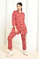 Expressions By UV Aesica Handprinted Cotton Co Ord Set Women