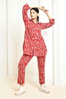 Expressions By UV Aesica Handprinted Cotton Co Ord Set Women