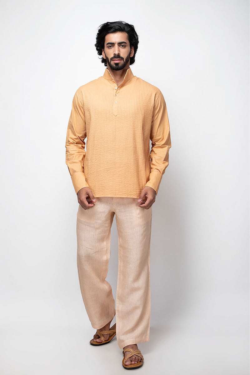 Sepia Stories Barco Linen Pants in Salmon