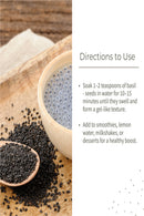 Ecotyl Basil Seeds | Sabja Seeds | Rich in Omega-3 & Fibre | Detox & Hydrate | 250g