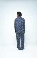 anushé pirani Modal Silk Men Indigo Eden Shirt