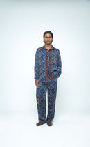 anushé pirani Modal Silk Men Indigo Eden Shirt