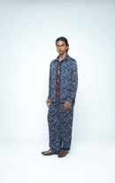 anushé pirani Modal Silk Men Indigo Eden Shirt