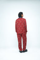 anushé pirani Modal Silk Men Rosewood Wild T-shirt Shirt