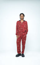 anushé pirani Modal Silk Men Rosewood Wild T-shirt Shirt