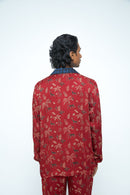 anushé pirani Modal Silk Men Rosewood Wild T-shirt Shirt