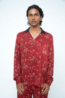 anushé pirani Modal Silk Men Rosewood Wild T-shirt Shirt