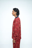 anushé pirani Modal Silk Men Rosewood Wild T-shirt Shirt