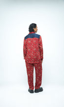 anushé pirani Modal Silk Men Rosewood Jungle Shirt