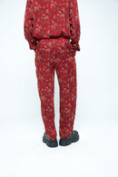 anushé pirani Modal Silk Men Rosewood Wild Tapered Pants