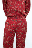 anushé pirani Modal Silk Men Rosewood Wild Tapered Pants