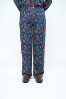 anushé pirani Modal Silk Men Indigo Garden Pleat Pants