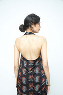 anushé pirani Modal Silk Women Charcoal Halter Top