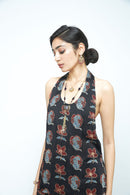 anushé pirani Modal Silk Women Charcoal Halter Top