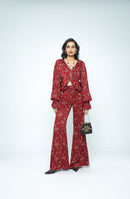 anushé pirani Modal Silk Women Rosewood Cascade Top