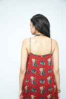 anushé pirani Modal Silk Women Terracotta Gentle Tunic