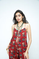 anushé pirani Modal Silk Women Terracotta Gentle Tunic