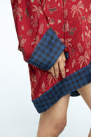 anushé pirani Modal Silk Women Rosewood Dolman Sleeve Tunic