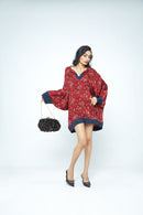 anushé pirani Modal Silk Women Rosewood Dolman Sleeve Tunic