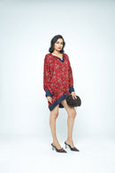 anushé pirani Modal Silk Women Rosewood Dolman Sleeve Tunic
