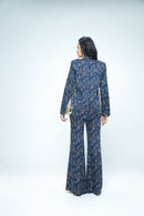 anushé pirani Modal Silk Women Indigo Paradise Blazer