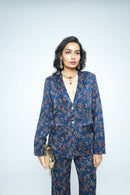 anushé pirani Modal Silk Women Indigo Paradise Blazer