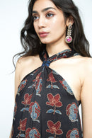 anushé pirani Modal Silk Women Charcoal Knot Dress